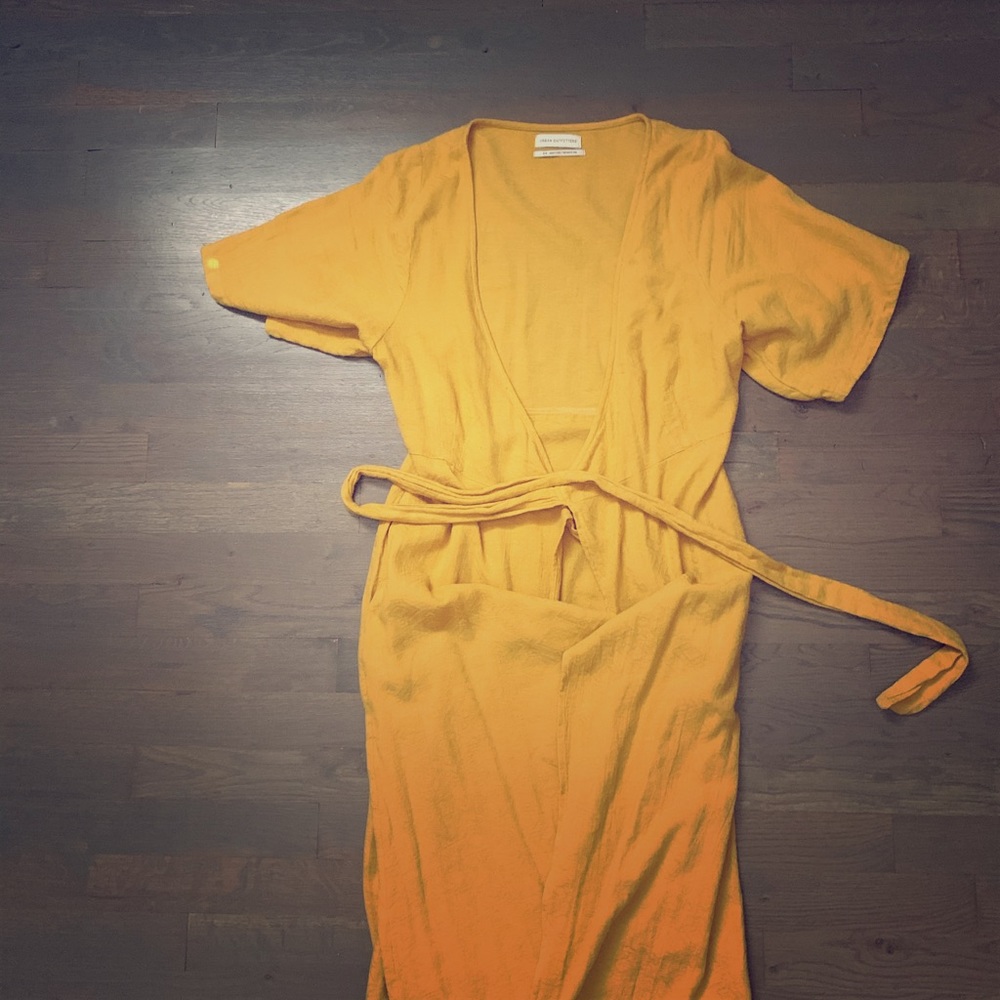 Kayla Surplice Wrap Midi Dress